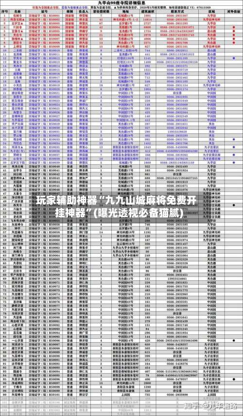 玩家辅助神器“九九山城麻将免费开挂神器”(曝光透视必备猫腻)-第2张图片