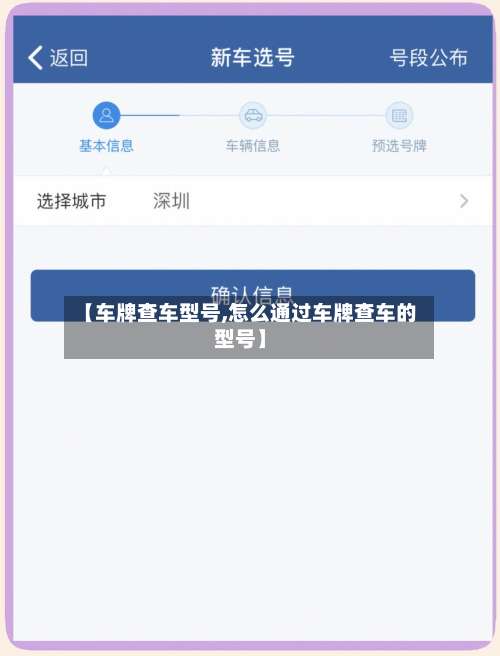 【车牌查车型号,怎么通过车牌查车的型号】-第2张图片