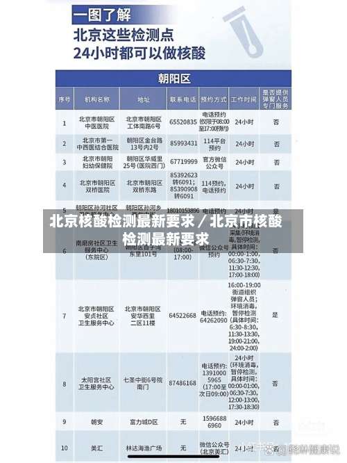 北京核酸检测最新要求／北京市核酸检测最新要求-第2张图片