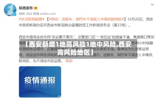 【西安新增1地高风险1地中风险,西安高风险地区】-第3张图片