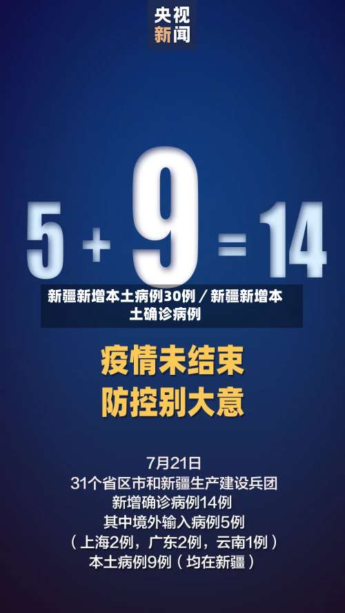 新疆新增本土病例30例／新疆新增本土确诊病例-第1张图片