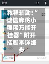 教程辅助!“微信麻将小程序万能开挂器”附开挂脚本详细步-第1张图片