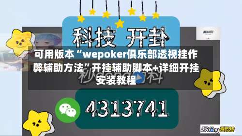 可用版本“wepoker俱乐部透视挂作弊辅助方法”开挂辅助脚本+详细开挂安装教程-第2张图片