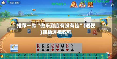 推荐一款“微乐到底有没有挂”(透视)辅助透视教程-第1张图片