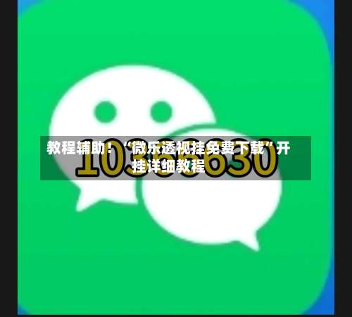 教程辅助！“微乐透视挂免费下载”开挂详细教程-第3张图片