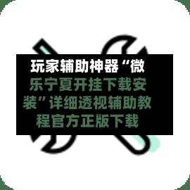 玩家辅助神器“微乐宁夏开挂下载安装”详细透视辅助教程官方正版下载-第3张图片