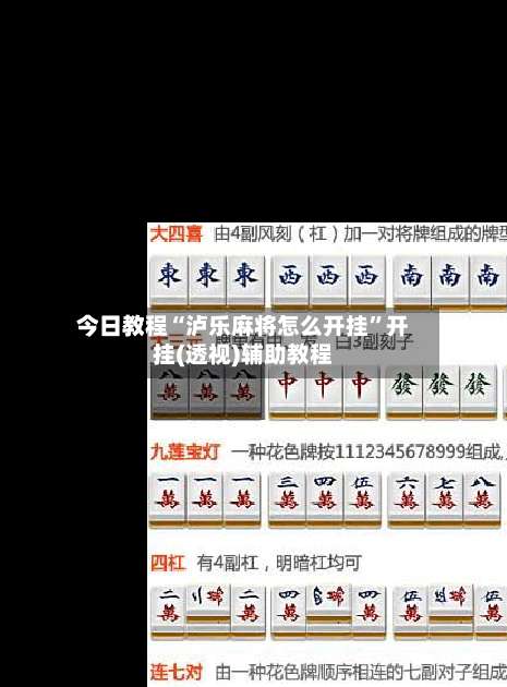 今日教程“泸乐麻将怎么开挂”开挂(透视)辅助教程-第1张图片
