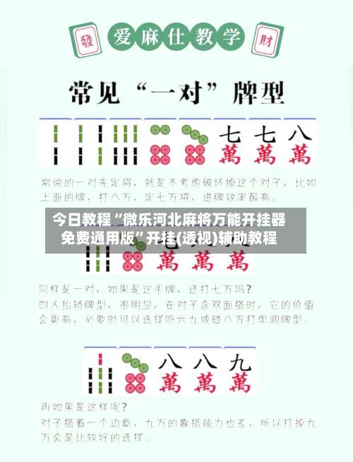 今日教程“微乐河北麻将万能开挂器免费通用版”开挂(透视)辅助教程-第2张图片