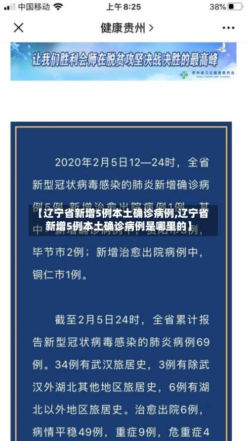 【辽宁省新增5例本土确诊病例,辽宁省新增5例本土确诊病例是哪里的】-第1张图片