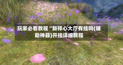 玩家必看教程“新祥心大厅有挂吗(辅助神器)开挂详细教程-第1张图片