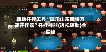 辅助开挂工具“微乐山东麻将万能开挂器	”开挂神器{透视辅助}全揭秘-第2张图片