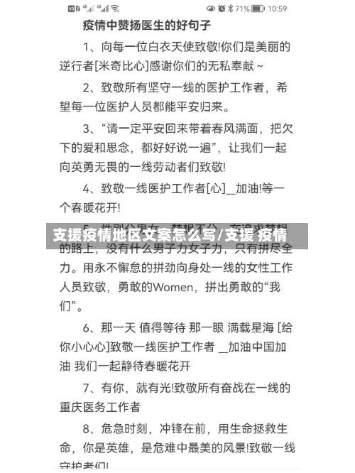 支援疫情地区文案怎么写/支援 疫情-第3张图片