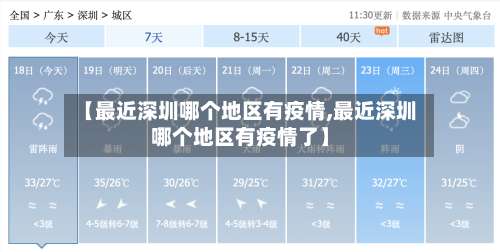 【最近深圳哪个地区有疫情,最近深圳哪个地区有疫情了】-第3张图片