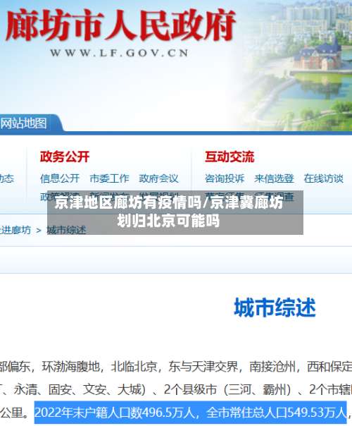 京津地区廊坊有疫情吗/京津冀廊坊划归北京可能吗-第1张图片