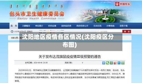 沈阳地区疫情各区情况(沈阳疫区分布图)-第2张图片