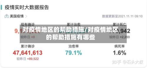 对疫情地区的帮助措施/对疫情地区的帮助措施有哪些-第1张图片