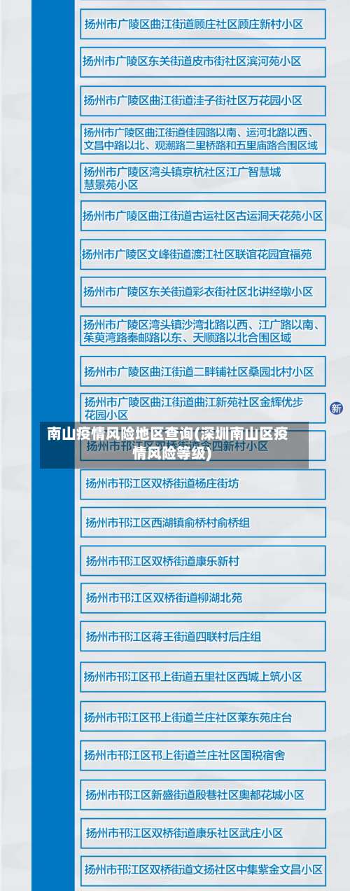 南山疫情风险地区查询(深圳南山区疫情风险等级)-第1张图片