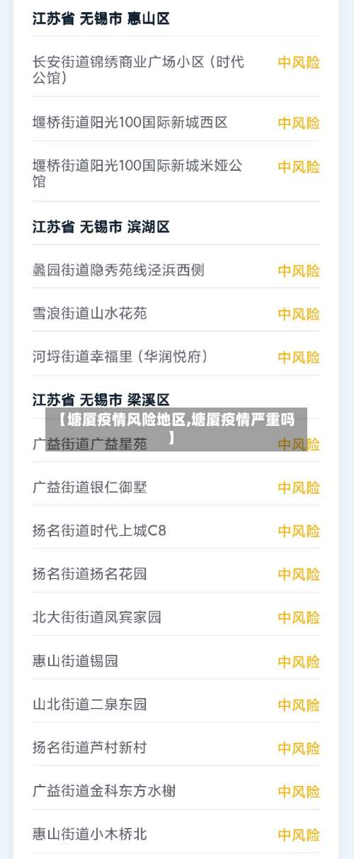 【塘厦疫情风险地区,塘厦疫情严重吗】-第1张图片