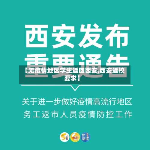 【无疫情地区学生返回西安,西安返校要求】-第2张图片