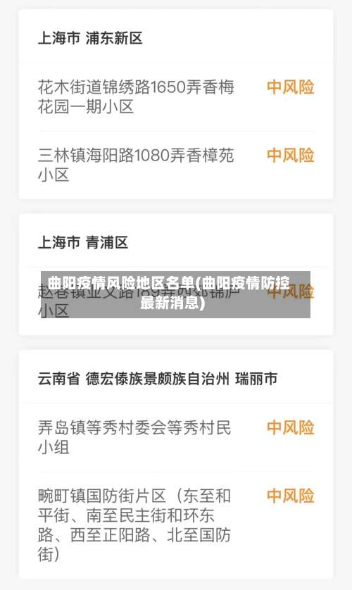 曲阳疫情风险地区名单(曲阳疫情防控最新消息)-第1张图片