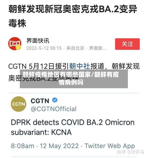朝鲜疫情地区有哪些国家/朝鲜有疫情病例吗-第2张图片