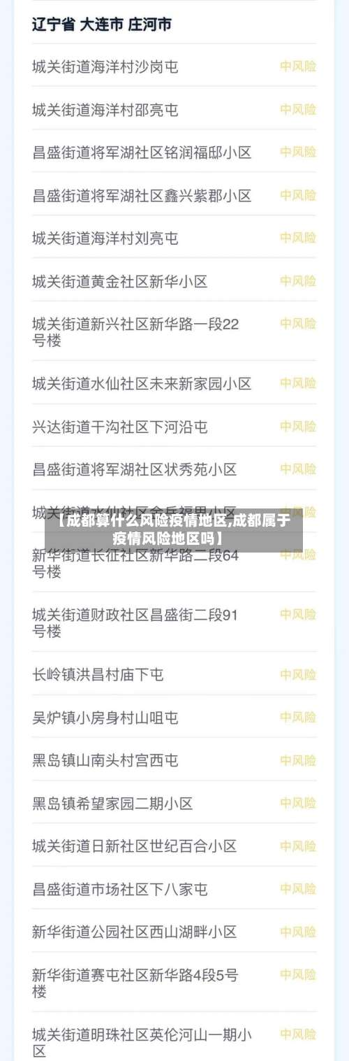【成都算什么风险疫情地区,成都属于疫情风险地区吗】-第2张图片