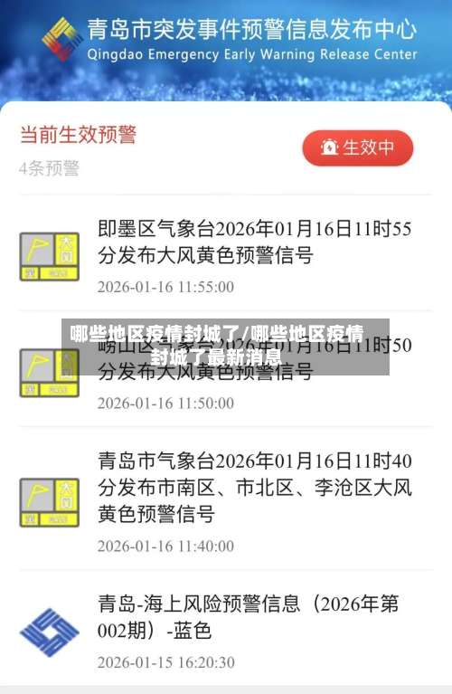 哪些地区疫情封城了/哪些地区疫情封城了最新消息-第2张图片