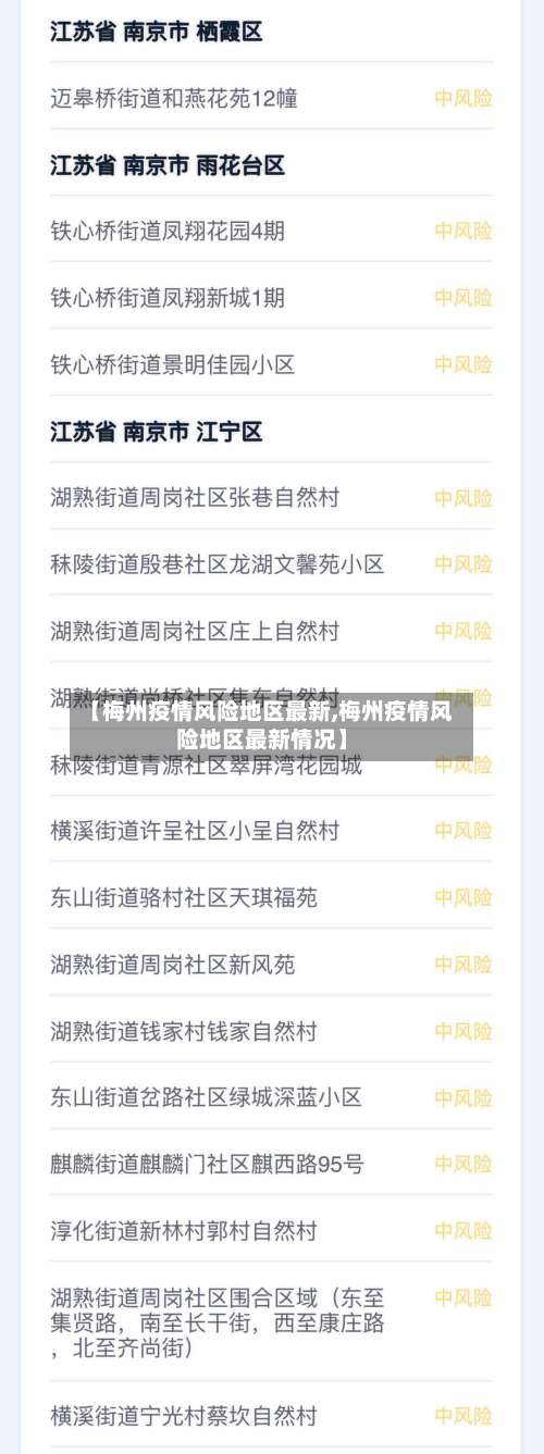 【梅州疫情风险地区最新,梅州疫情风险地区最新情况】-第3张图片