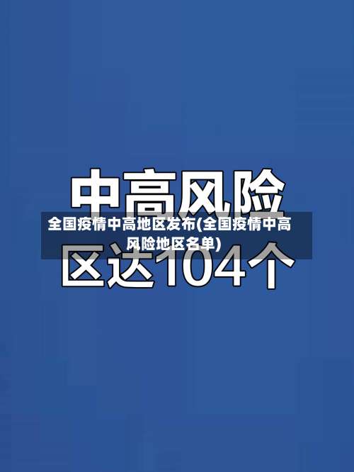 全国疫情中高地区发布(全国疫情中高风险地区名单)-第2张图片