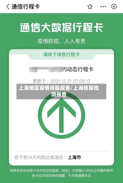 上海地区疫情核酸报告/上海核算检测报告-第1张图片