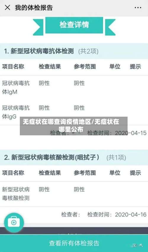 无症状在哪查询疫情地区/无症状在哪里公布-第3张图片