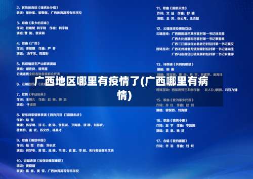 广西地区哪里有疫情了(广西哪里有病情)-第2张图片