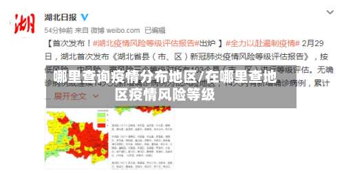 哪里查询疫情分布地区/在哪里查地区疫情风险等级-第1张图片