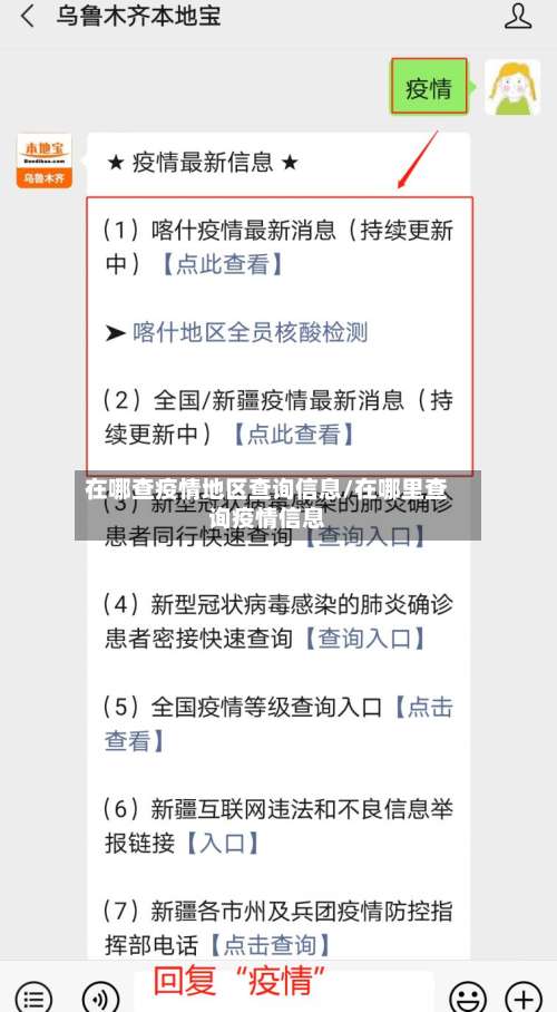 在哪查疫情地区查询信息/在哪里查询疫情信息-第2张图片