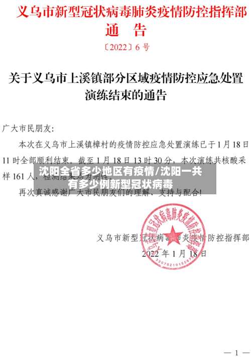 沈阳全省多少地区有疫情/沈阳一共有多少例新型冠状病毒-第1张图片