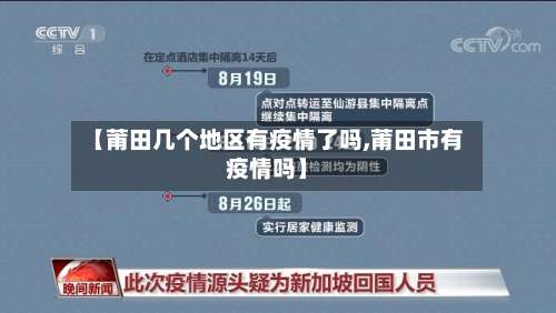 【莆田几个地区有疫情了吗,莆田市有疫情吗】-第1张图片