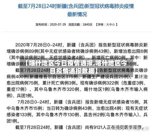 【喀什地区今日疫情通报,喀什地区今日疫情通报数据】-第2张图片