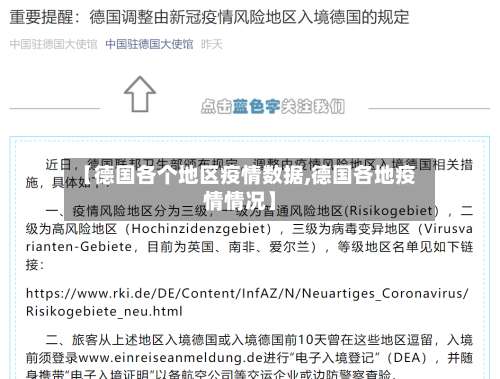 【德国各个地区疫情数据,德国各地疫情情况】-第1张图片